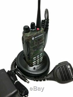 Motorola HT1250 UHF Tactical Camouflage Two Way Radio 403-470MHz AAH25RDH9AA6AN