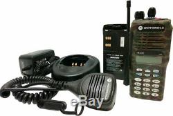 Motorola HT1250 UHF Tactical Camouflage Two Way Radio 403-470MHz AAH25RDH9AA6AN