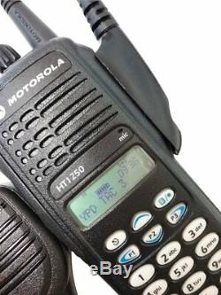 Motorola HT1250 UHF Two Way Radio Full Keypad MDC 1200 Quik-Call II 403-470 MHz