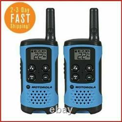 Motorola LONG Range Police Two Way Radio Walkie Talkie Set 16 Mile 2 Pack BLUE