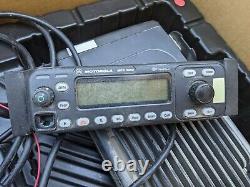Motorola MCS2000 Model MO1HX+427W, 110 watt VHF Radio 146-174 MHz Bundle Used