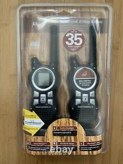 Motorola MR350R 35 Mile Range 22-Channel FRS GMRS Two-Way Radio Pair Ships Fast