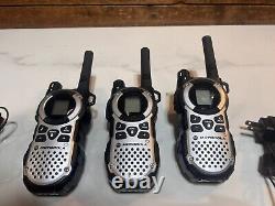 Motorola MT352R Two-Way Radio Lot of 3 with Chargers