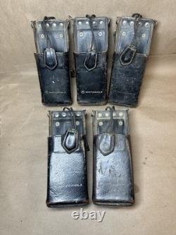 Motorola MTX-800 Handheld Radio Lot (5) with Chargers Batteries Holsters