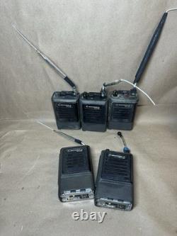 Motorola MTX-800 Handheld Radio Lot (5) with Chargers Batteries Holsters