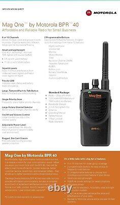 Motorola Mag One BPR40 4 Watt UHF Two Way Radio (450-470 MHz) AAH84RCS8AA1AN