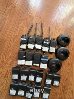 Motorola Mag One BPR40 Two-Way Radio Lot with Chargers and Batteries
