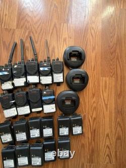 Motorola Mag One BPR40 Two-Way Radio Lot with Chargers and Batteries