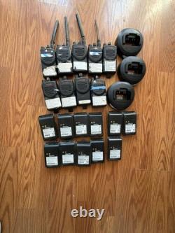 Motorola Mag One BPR40 Two-Way Radio Lot with Chargers and Batteries