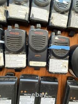 Motorola Mag One BPR40 Two-Way Radio Lot with Chargers and Batteries