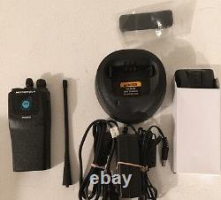 Motorola PR400 UHF 16 Channel Two-Way Radio With New Accessories