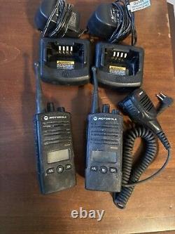 Motorola RDU4160d Two Way Radio lot of TWO used in good condition