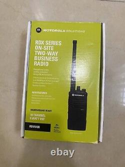 Motorola RDV5100 10-Channel VHF Two-Way Radio Black