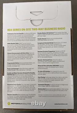 Motorola RDV5100 RDX Series On-Site Two-Way Business Radio