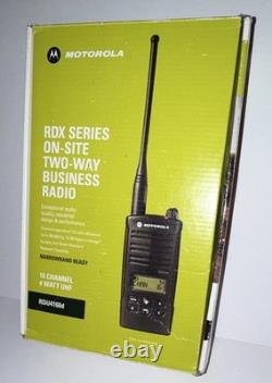 Motorola RDX RDU4160d UHF 16-Channel 4W Digital Two-Way Radio VOX Open Box/Works