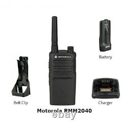 Motorola RMU2040 Two Way Radio Walkie talkie 4 Channel Military Grade 2 Pk