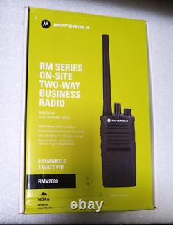 Motorola RMV2080BHLAA 2W VHF 8-Channel Two-Way Radio Black