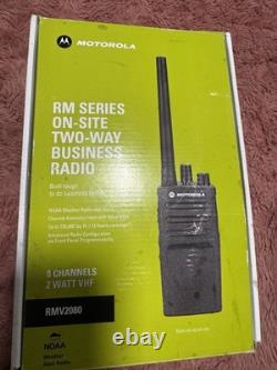 Motorola RMV2080 On Site 8 Channel VHF Rugged Two-Way Business Radio NEW
