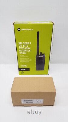Motorola RMV2080 On-Site 8 Channel VHF Rugged Two-Way Radio & Remote Mic New
