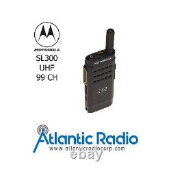 Motorola SL300 Compact Two Way Radio UHF (403-470MHz) 99CH 3YR Warranty