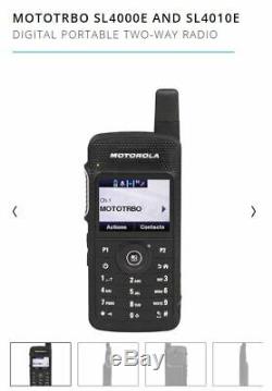 Motorola SL4000e SL4000 Compact DMR Digital UHF Two Way Radio Walkie Talkie