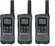 Motorola Solutions, Portable Frs T200tp, Talkabout, 22 Channel, Dark Gray 3 Pack