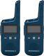 Motorola Solutions T383 Two-way Radios Rechargeable Blue 2 Pack