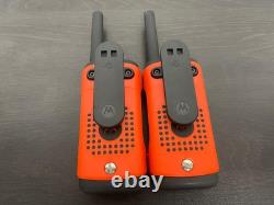 Motorola Solutions T605 H2O, Talkabout, Two-Way Radios Orange WithBlack, 2 Pack