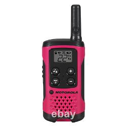 Motorola Solutions Talkabout T107 Two-Way Radio, 16 Mile range, 12 Pack, Pink
