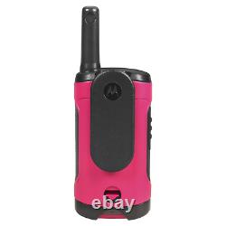 Motorola Solutions Talkabout T107 Two-Way Radio, 16 Mile range, 12 Pack, Pink