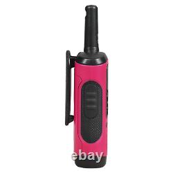 Motorola Solutions Talkabout T107 Two-Way Radio, 16 Mile range, 12 Pack, Pink