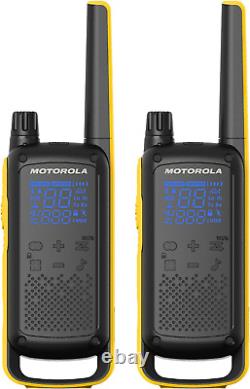 Motorola Solutions Talkabout T475 Extreme Two-Way Radio Black WithYellow Rechargea