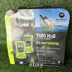 Motorola Solutions Talkabout T605 H20 Two-Way Radios Open Box