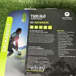Motorola Solutions Talkabout T605 H20 Two-Way Radios Open Box