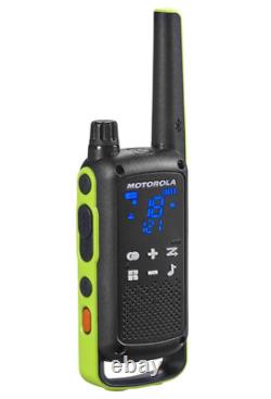 Motorola Solutions Talkabout T803 Two Way Radio With 2 PTT Earpieces Charging Dock