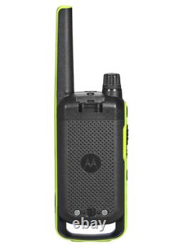 Motorola Solutions Talkabout T803 Two Way Radio With 2 PTT Earpieces Charging Dock
