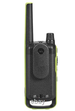 Motorola Solutions Talkabout T803 Two Way Radio With 2 PTT Earpieces Charging Dock
