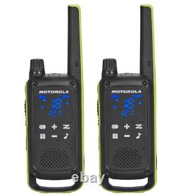 Motorola Solutions Talkabout T803 Two Way Radio With 2 PTT Earpieces Charging Dock