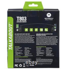 Motorola Solutions Talkabout T803 Two Way Radio With 2 PTT Earpieces Charging Dock
