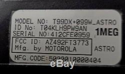 Motorola Spectra T99dx+099w Astro Two Way Radio T04klh9pw9an