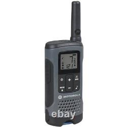 Motorola T200tp Two Way Radio, Gray, Nimh Or Alkaline, Pk3