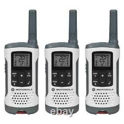 Motorola T260tp Two Way Radio, White/Red, Pk3