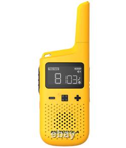 Motorola T380 Two Way Radio 8-Pack Walkie Takies 10 PTT Earpiece Drop-In Charger