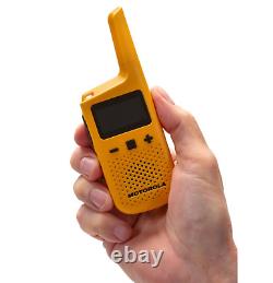 Motorola T380 Two Way Radio 8-Pack Walkie Takies 10 PTT Earpiece Drop-In Charger