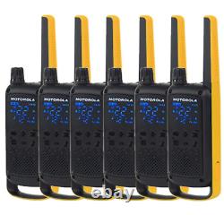 Motorola T470 Two Way Radio 6-Pack Walkie Talkies 22 Channels License Free