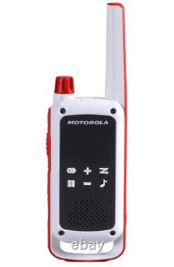 Motorola T478 Red Cross Two Way Radio 6-PK Walkie Talkies Dual Charger Earpieces