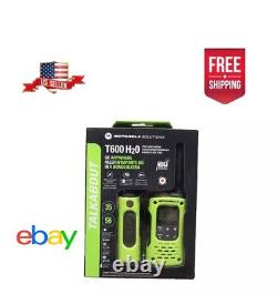 Motorola T600 H2O Two-way Radio, 35 Miles Waterproof Green, 2Pack, FREE SHIPPING