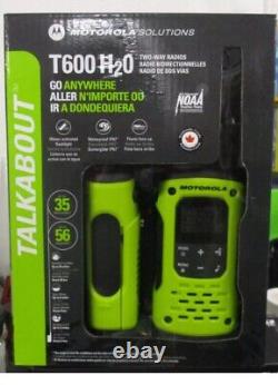 Motorola T600 H2O Two-way Radio, 35 Miles Waterproof Green, 2Pack, FREE SHIPPING