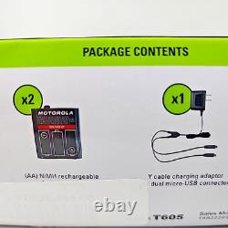 Motorola T605 H2O Black Green Waterproof Two Way Radios NEW