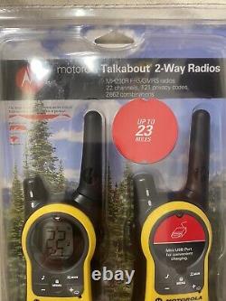 Motorola Talkabout Radio MH230R Two Way Radio System WEATHER 22 Channels 23 mile